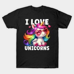 I Love Unicorns T-Shirt